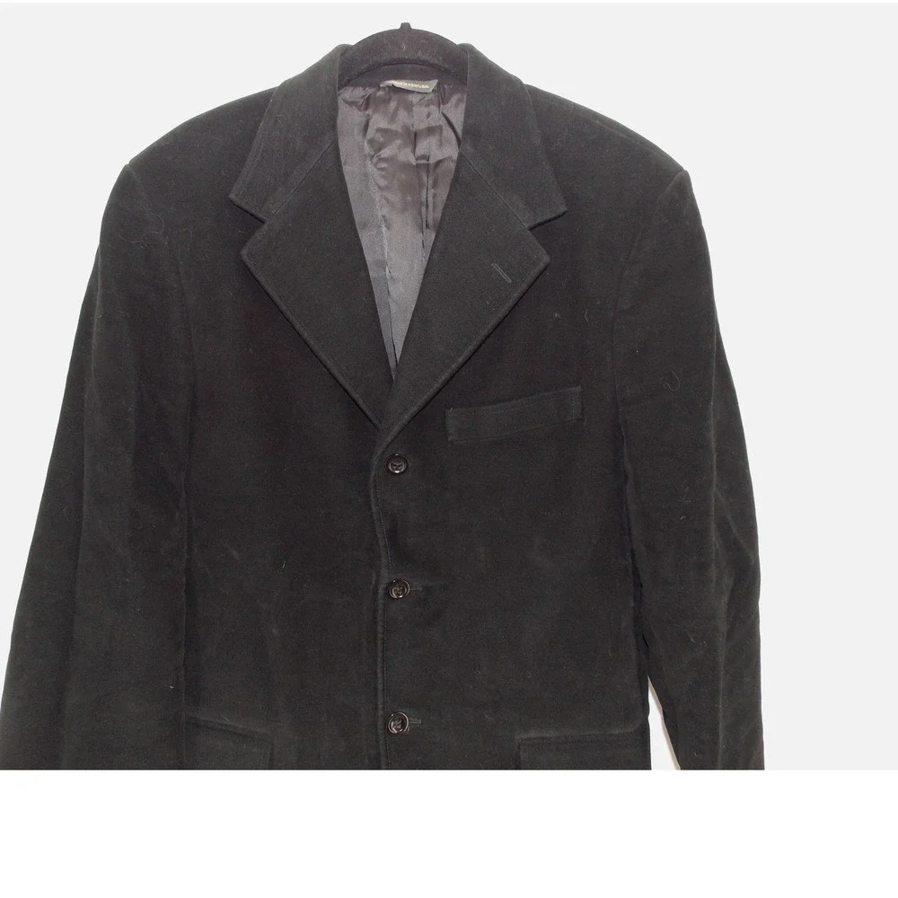 Banana Republic Mens Black Velvet Blazer Sport Coat 38S Tailored 3 Buttons